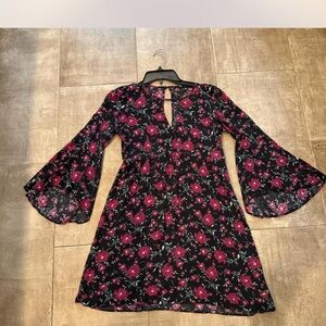 American Eagle Outfitters Floral Bell Sleeve Dress